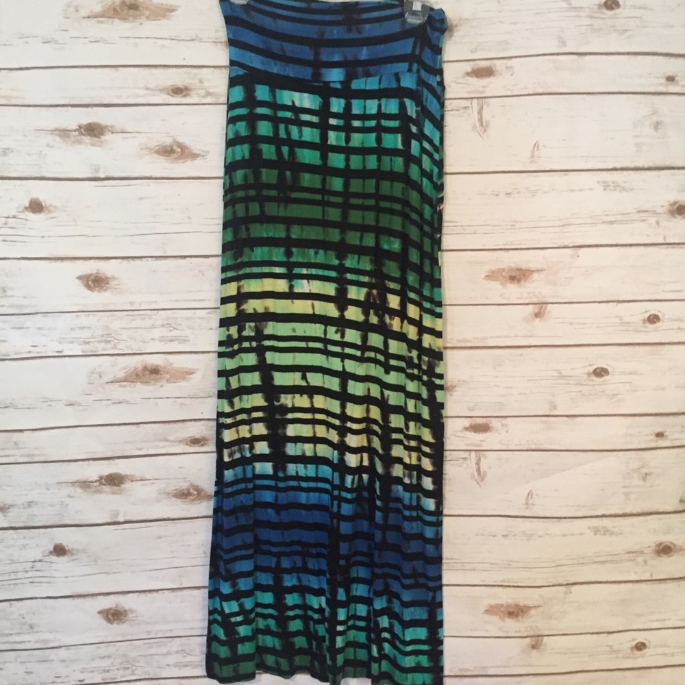 Wet Seal tie dye maxi skirt